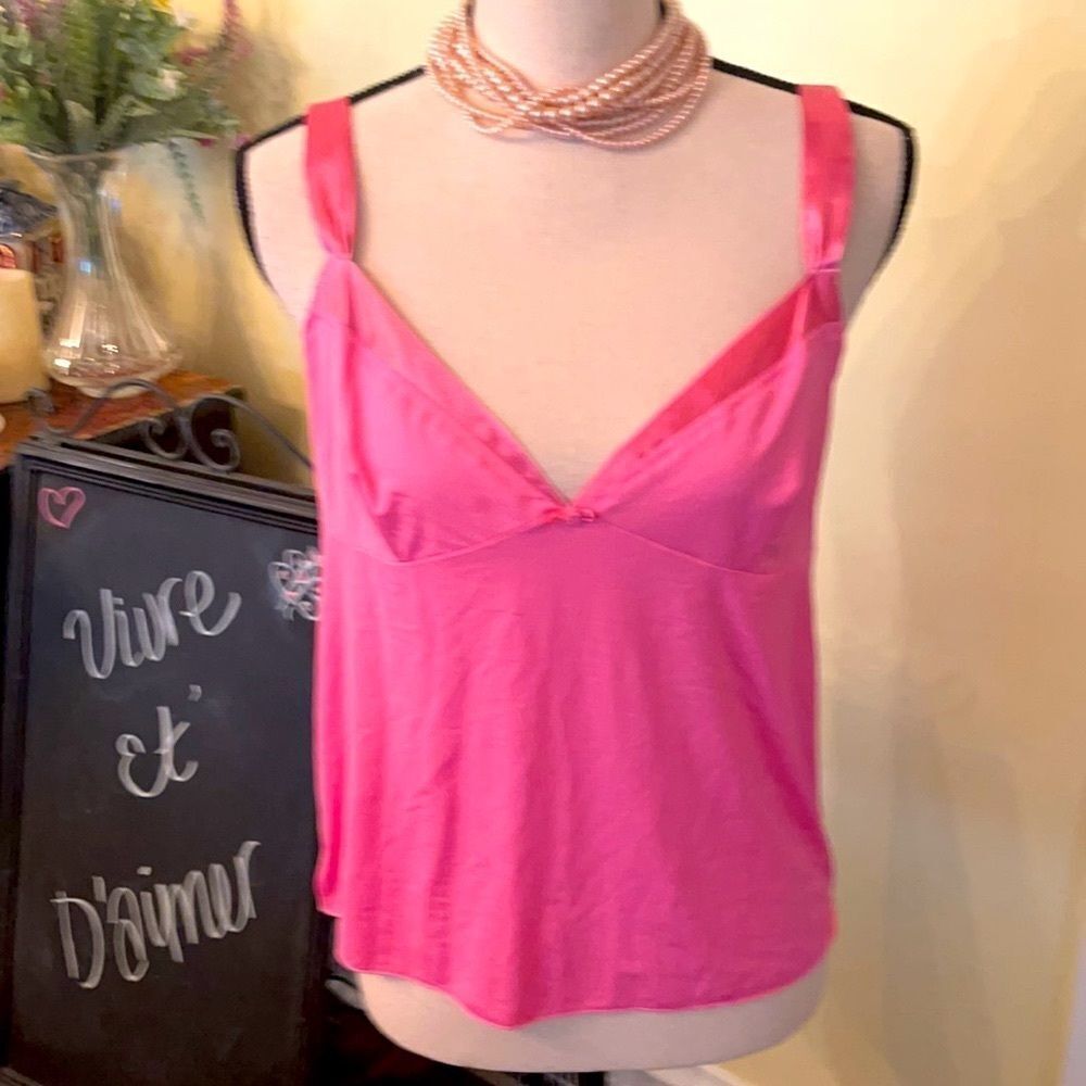 *Alfani* XL Peony Pink Stretch Silky Spandex Cami